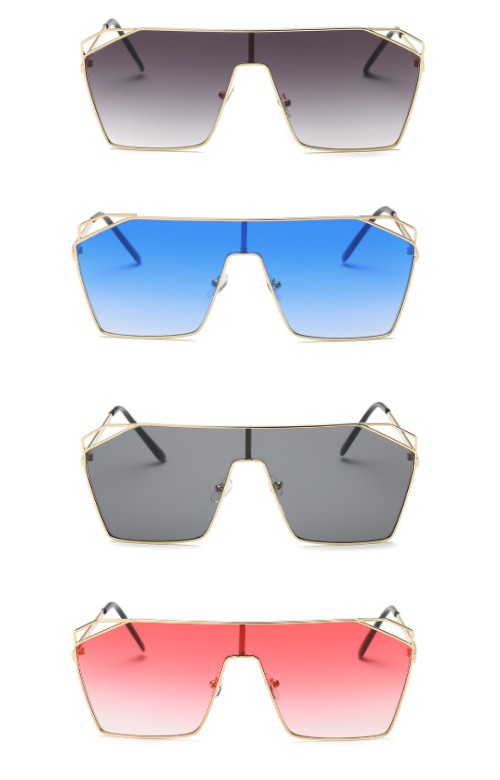 Square Oversize Tinted Fashion Sunglasses