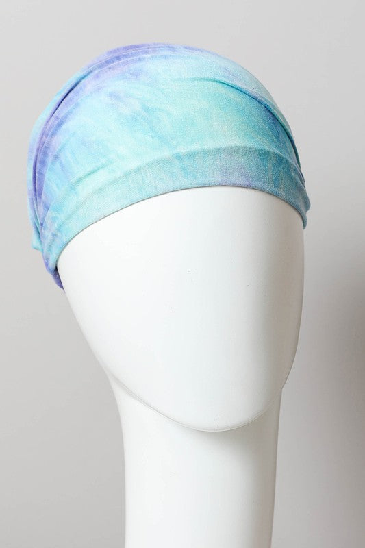 Wide Band Tie Dye Headwrap