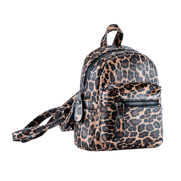 MINI LEOPARD PRINT BACKPACK