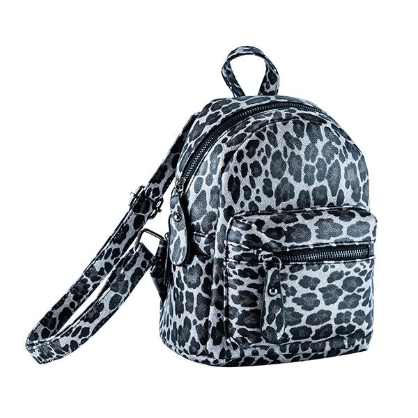 MINI LEOPARD PRINT BACKPACK