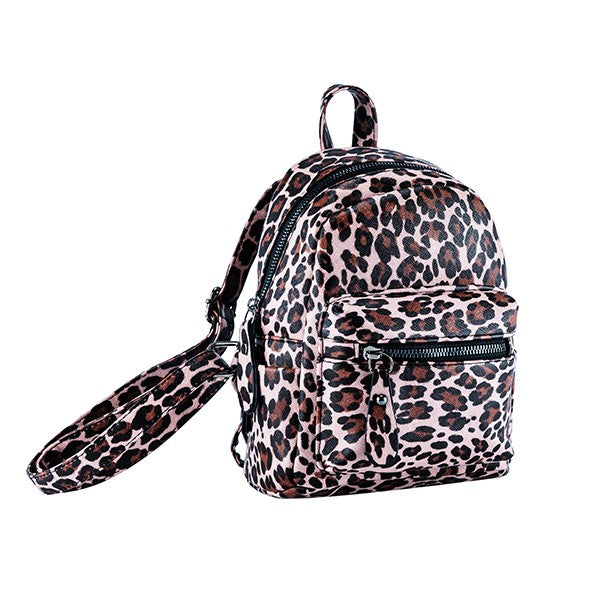 MINI LEOPARD PRINT BACKPACK