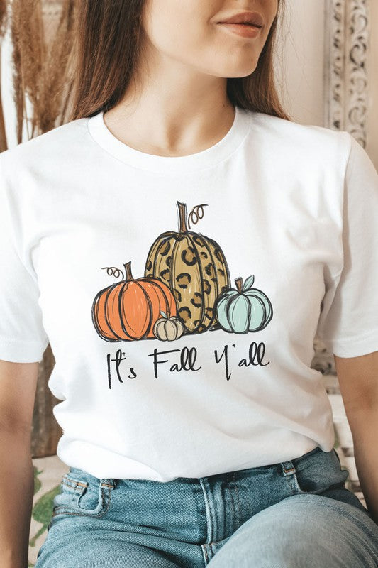 It's Fall Y'all Pumpkins Graphic Tee