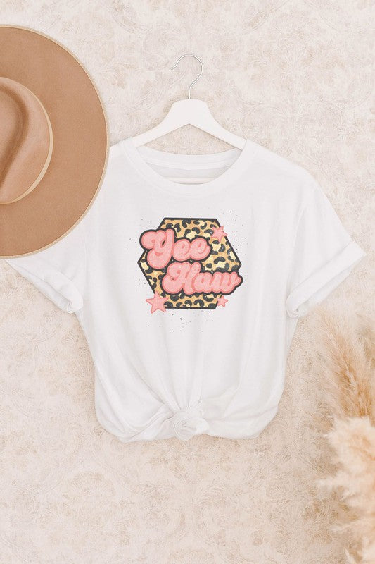 Leopard Yee Haw Graphic Tee