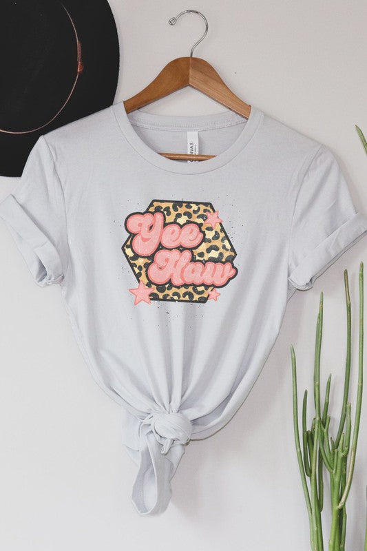 Leopard Yee Haw Graphic Tee