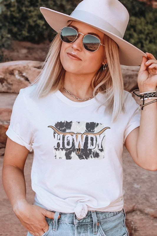 Howdy Cowhide Graphic Tee