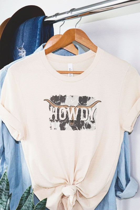 Howdy Cowhide Graphic Tee