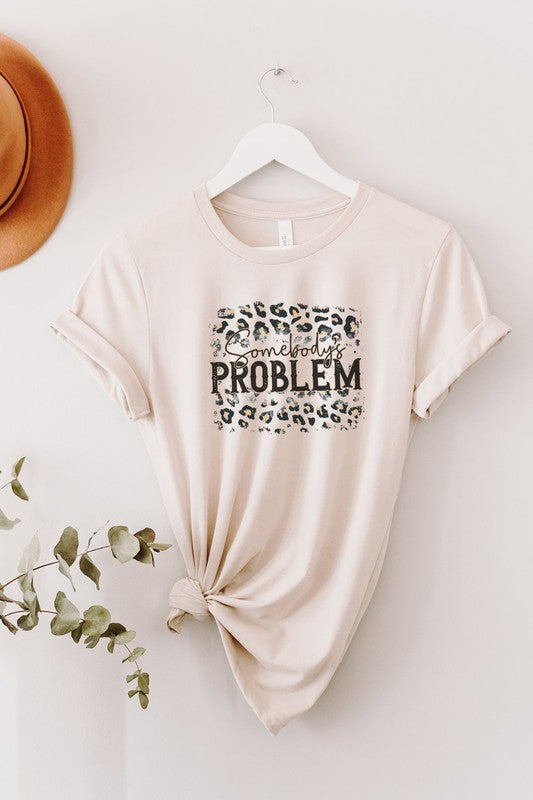 Somebody's Problem Leopard Graphic Tee