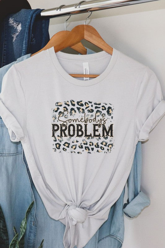 Somebody's Problem Leopard Graphic Tee