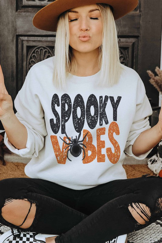 SPOOKY VIBES GRAPHIC SWEATSHIRT