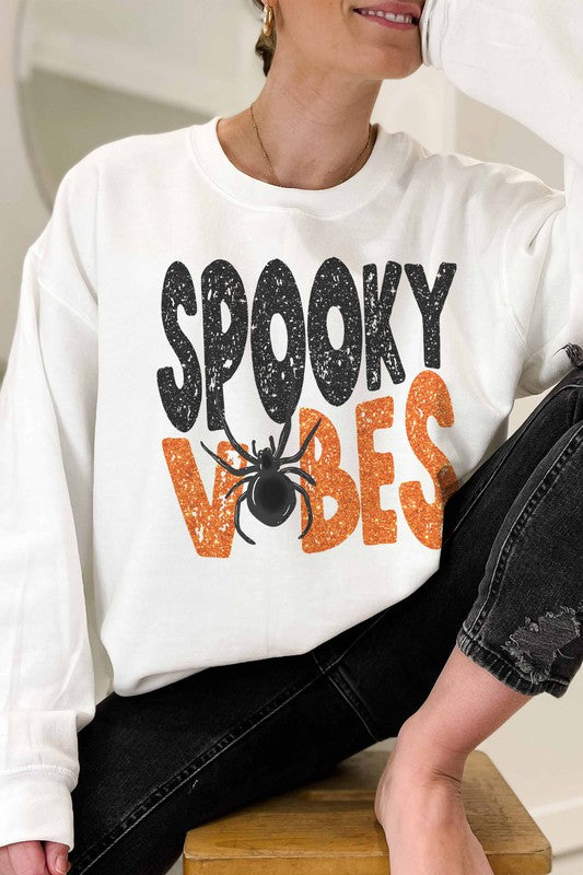 SPOOKY VIBES GRAPHIC SWEATSHIRT