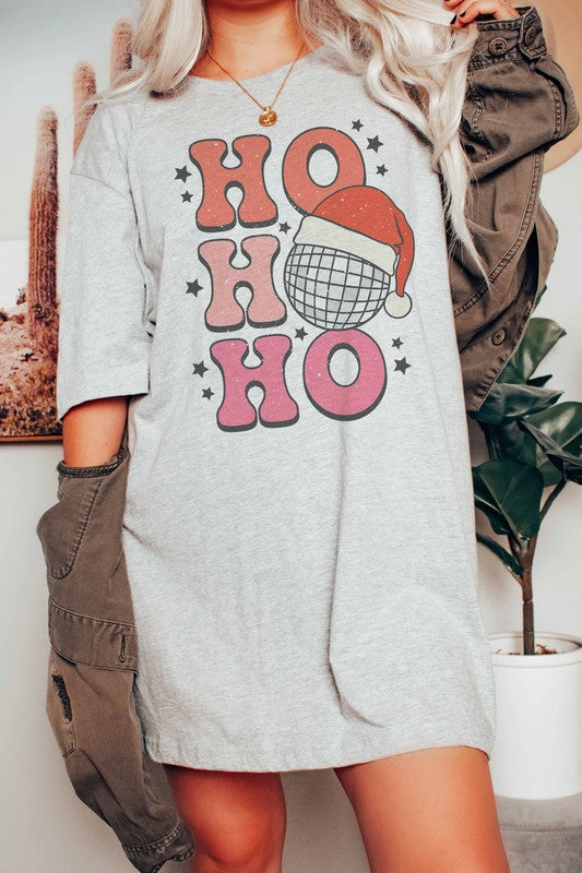 HO HO HO DISCO SANTA GRAPHIC TEE