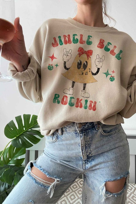 JINGLE BELL ROCKIN CHRISTMAS GRAPHIC SWEATSHIRT