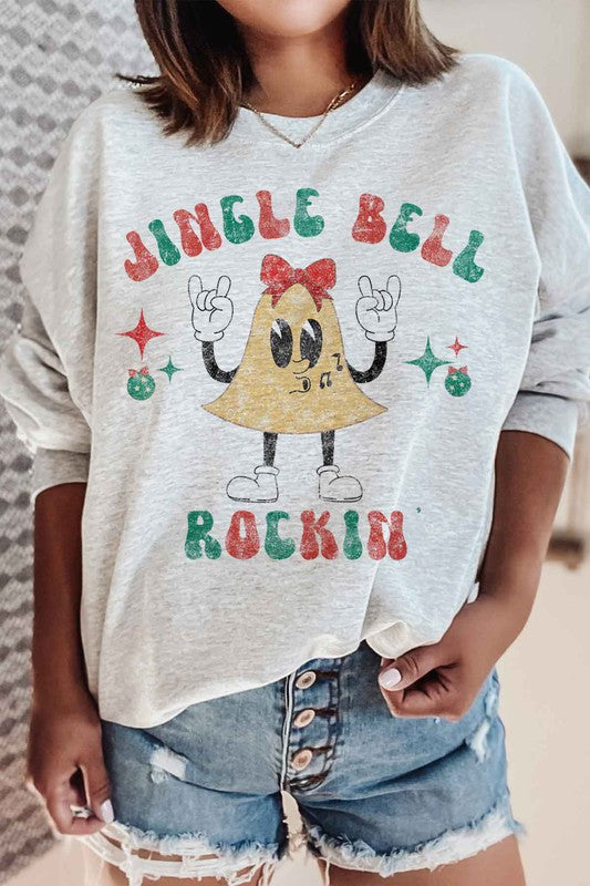 JINGLE BELL ROCKIN CHRISTMAS GRAPHIC SWEATSHIRT