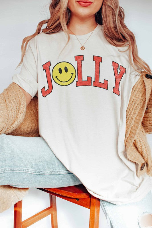 JOLLY SMILEY GRAPHIC TEE