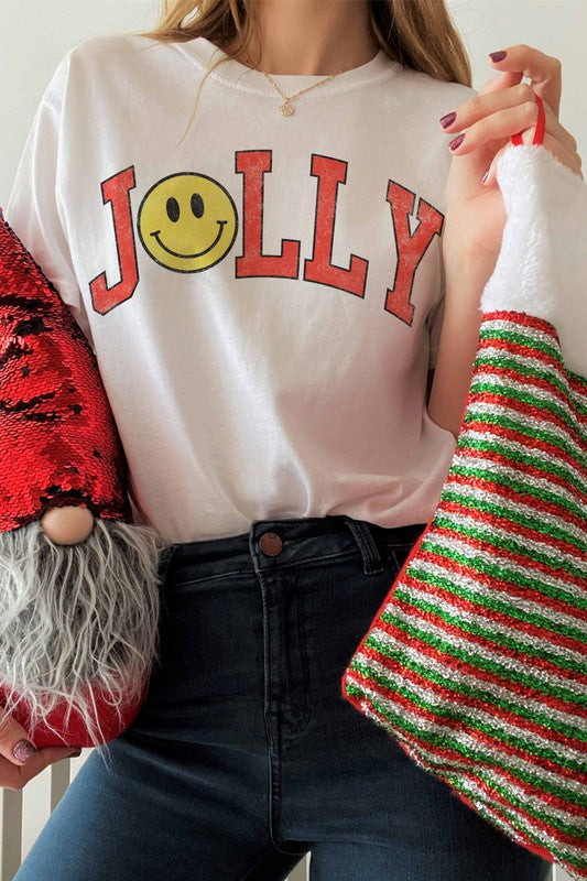 JOLLY SMILEY GRAPHIC TEE