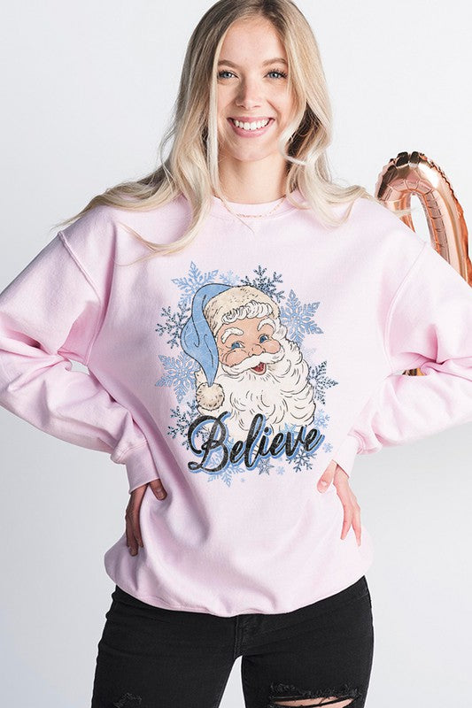 BELIEVE CHRISTMAS  VINTAGE GRAPHIC SWEATSHIRTS