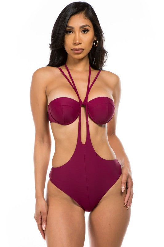 ONE-PIECE FASHIONABLE BATHING SUIT