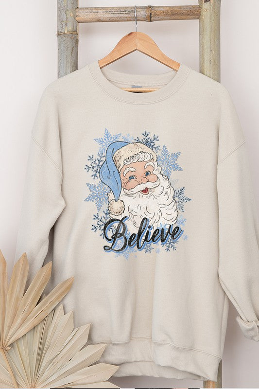 BELIEVE CHRISTMAS  VINTAGE GRAPHIC SWEATSHIRTS