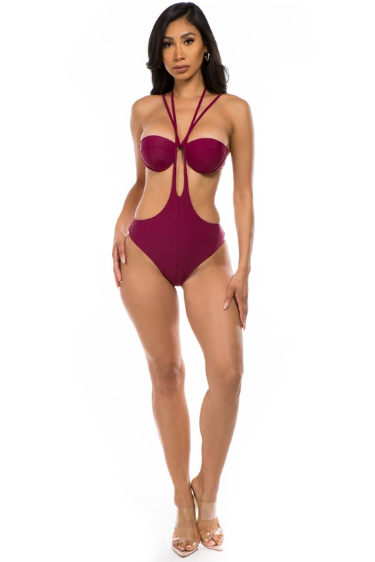 ONE-PIECE FASHIONABLE BATHING SUIT