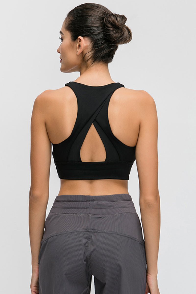 Halter Keyhole Sports Bra - Wicked Felina Boutique