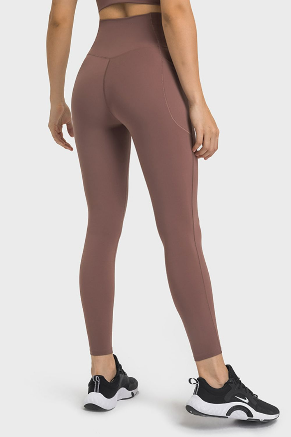 V-Waist Yoga Leggings with Pockets - Wicked Felina Boutique