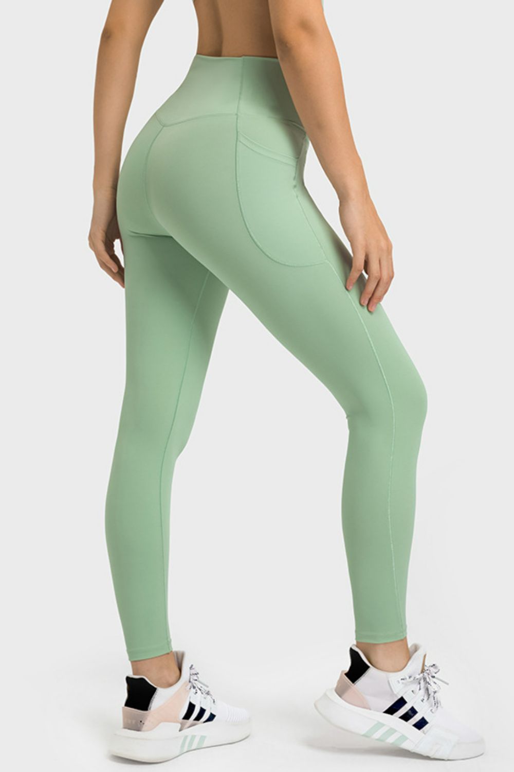 V-Waist Yoga Leggings with Pockets - Wicked Felina Boutique