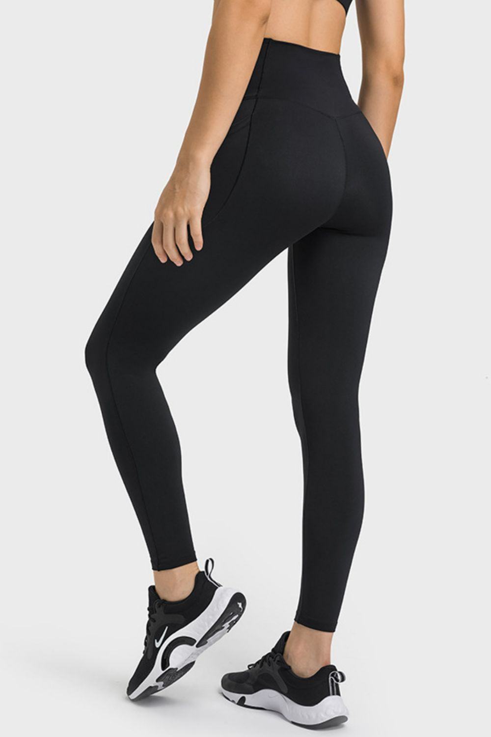 V-Waist Yoga Leggings with Pockets - Wicked Felina Boutique