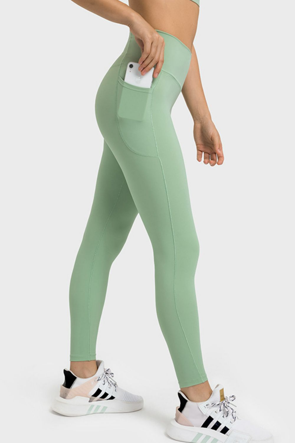 V-Waist Yoga Leggings with Pockets - Wicked Felina Boutique