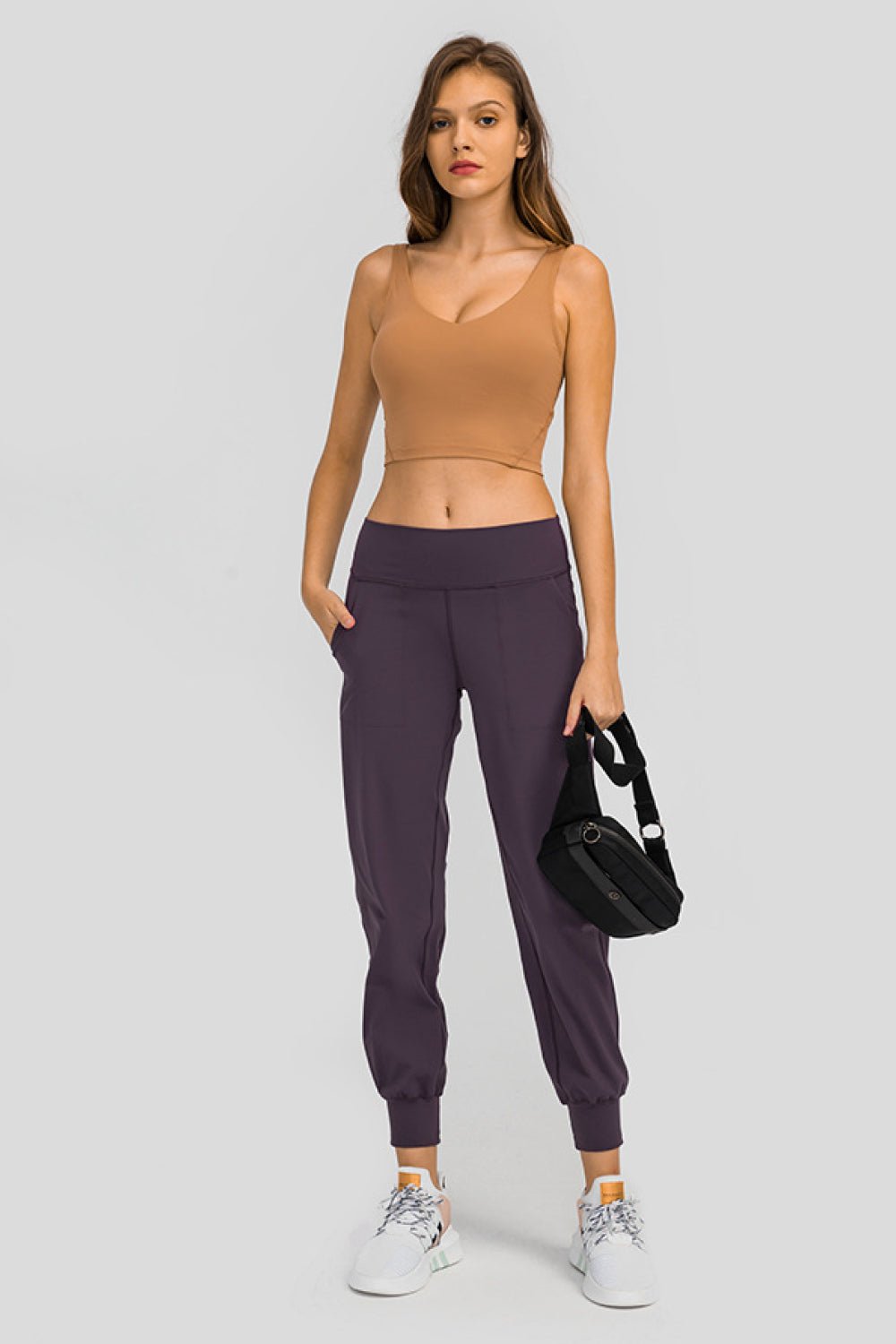 Wide Waistband Slant Pocket Pants - Wicked Felina Boutique