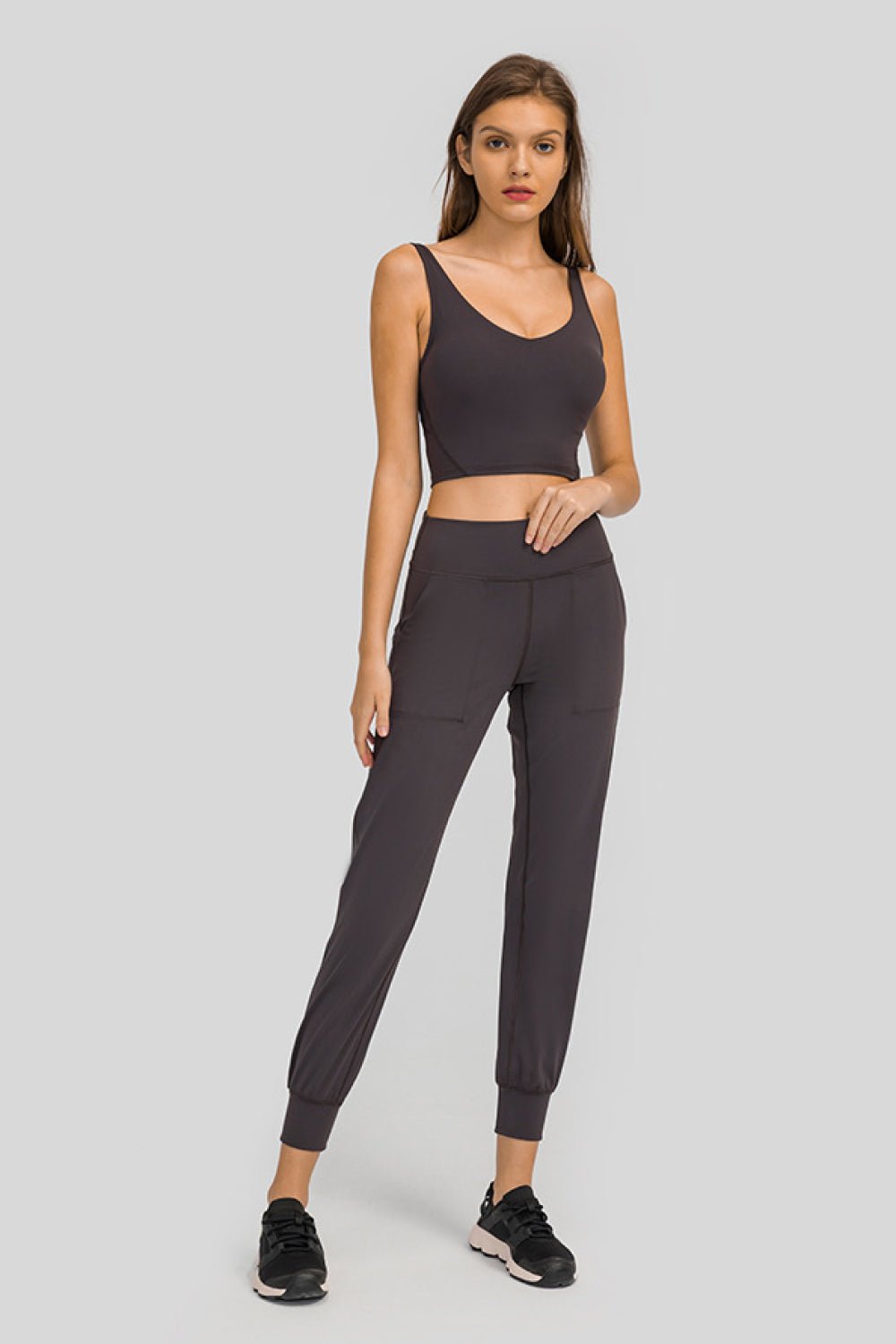 Wide Waistband Slant Pocket Pants - Wicked Felina Boutique