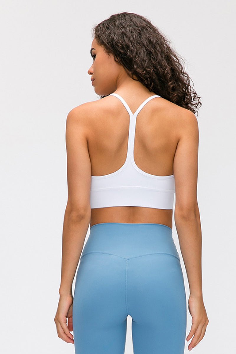 Y Back Yoga Bra Tops - Wicked Felina Boutique