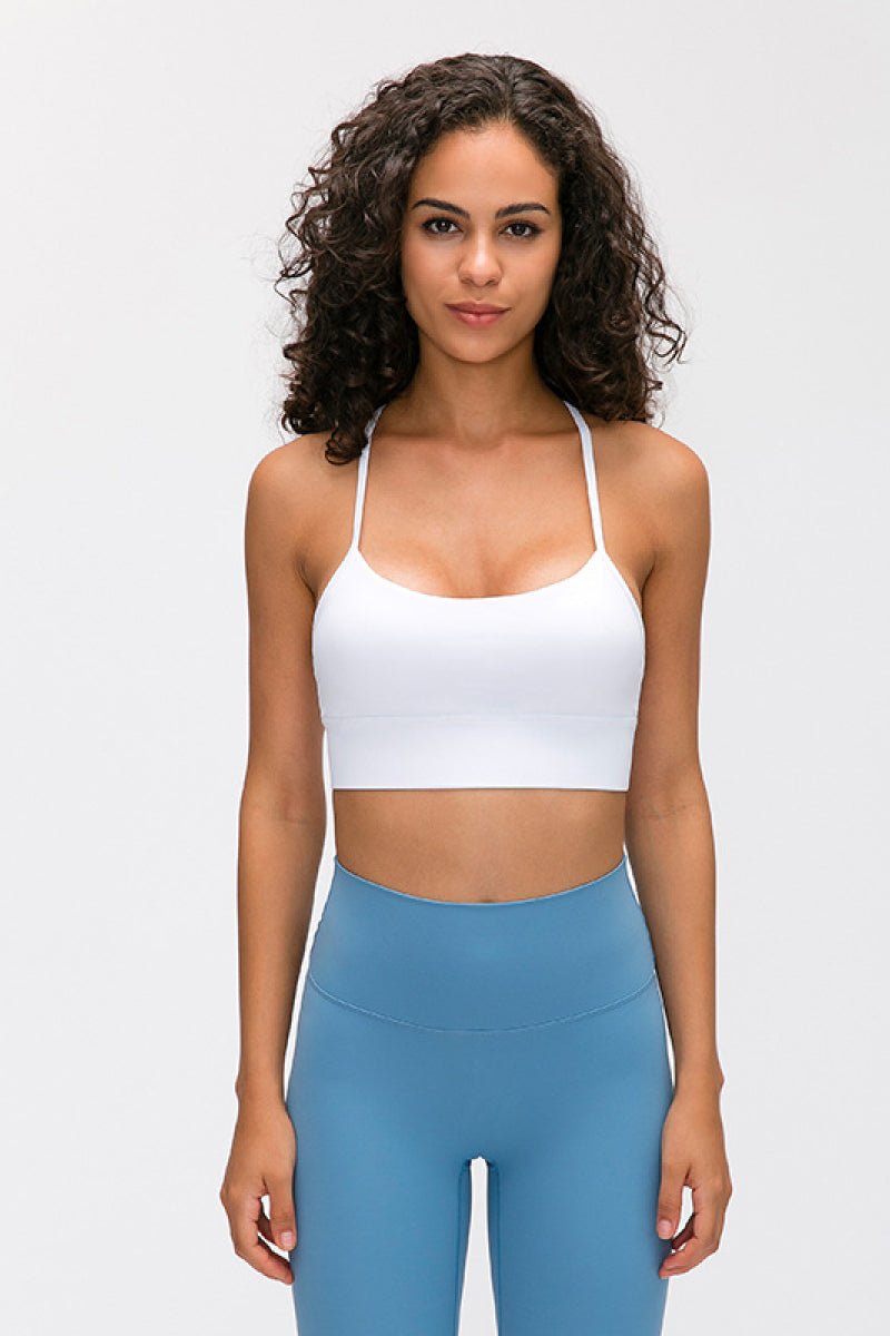 Y Back Yoga Bra Tops - Wicked Felina Boutique